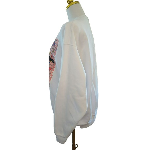 1994 Warner Brothers Looney Tunes Christmas Sweatshirt Murina Activewear USA XL - Picture 3 of 16